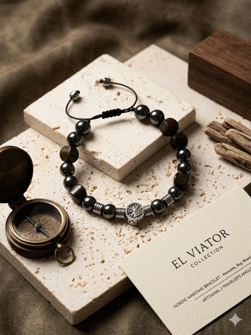 Terra & Mare Bracelet – Compass Edition